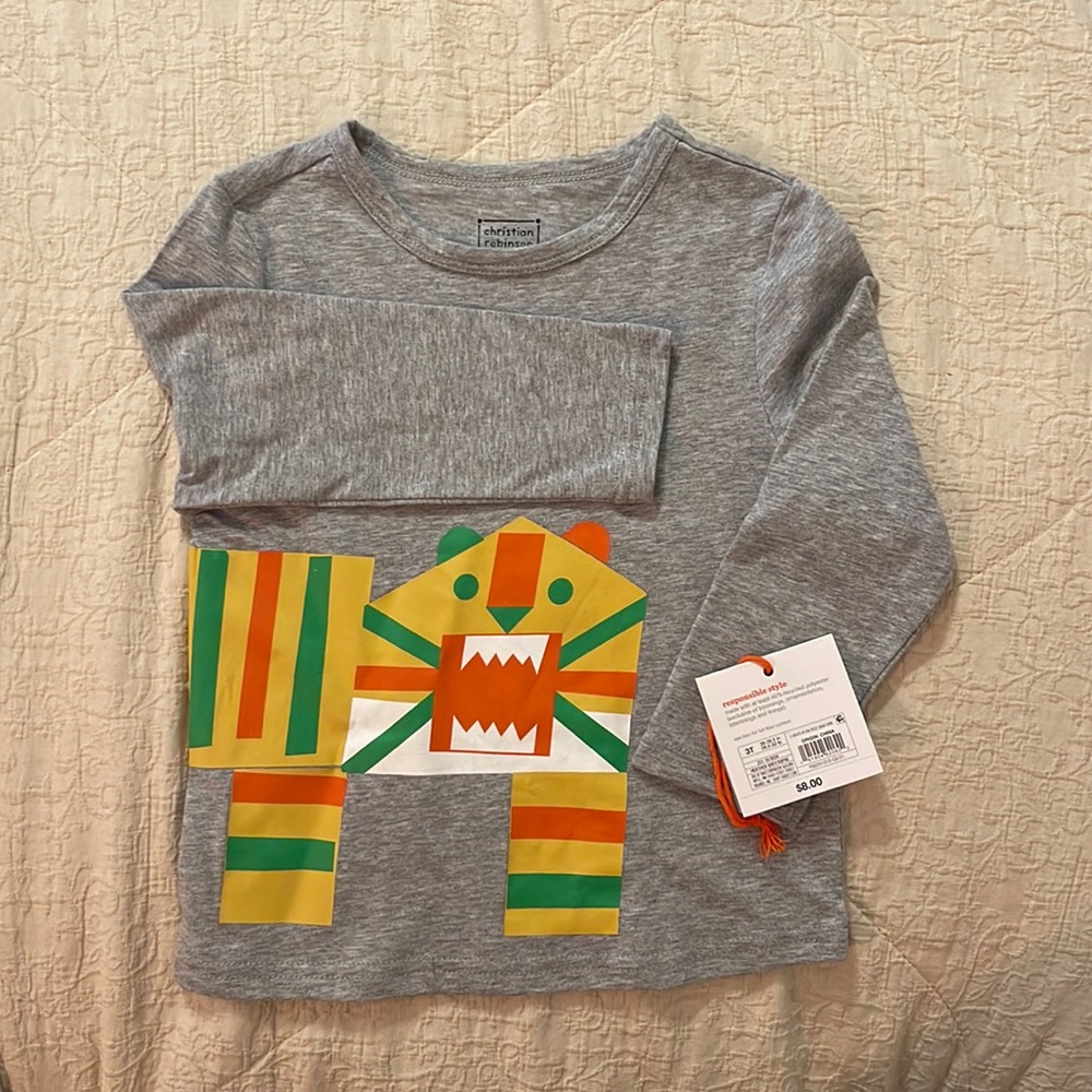 NWT Super cute tiger shirt! 3T